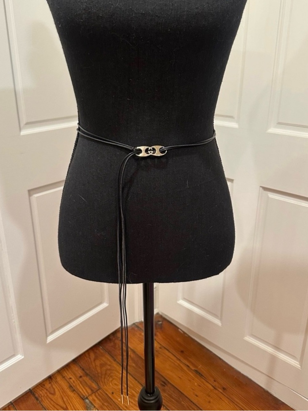 Gucci Rare Sterling Silver Buckle Pendant Cinche Waist Leather Belt or Necklace